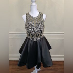 SOLD iNtrigue by Blush Black Cocktail Dress